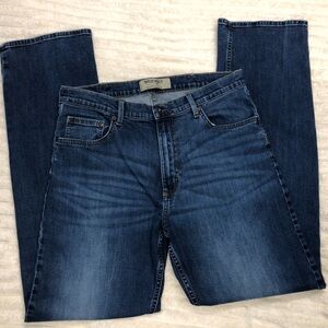Wrangler EUC Dark Denim Regular Fit Blue Jeans 36X34